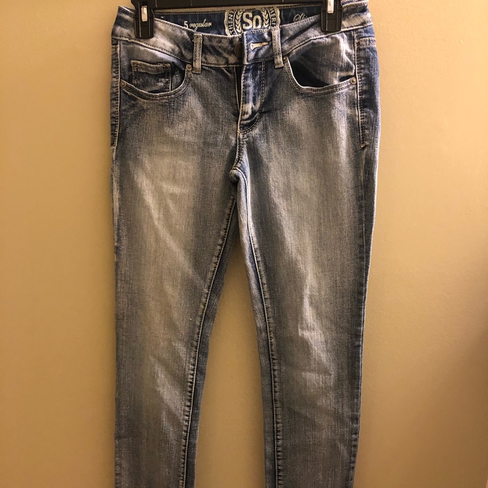 Straight leg jeans